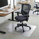 Lorell Lipped Chair Mat for Low-Pile Carpet - 36" x 48"
