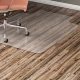 Lorell Lipped Chair Mat for Hard Floors - 48" x 60"
