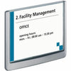 Durable Sign Click 5-1/8"Hx6-3/4"W