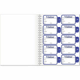 C-Line Time's Up! Visitor Badges Registry Log Book