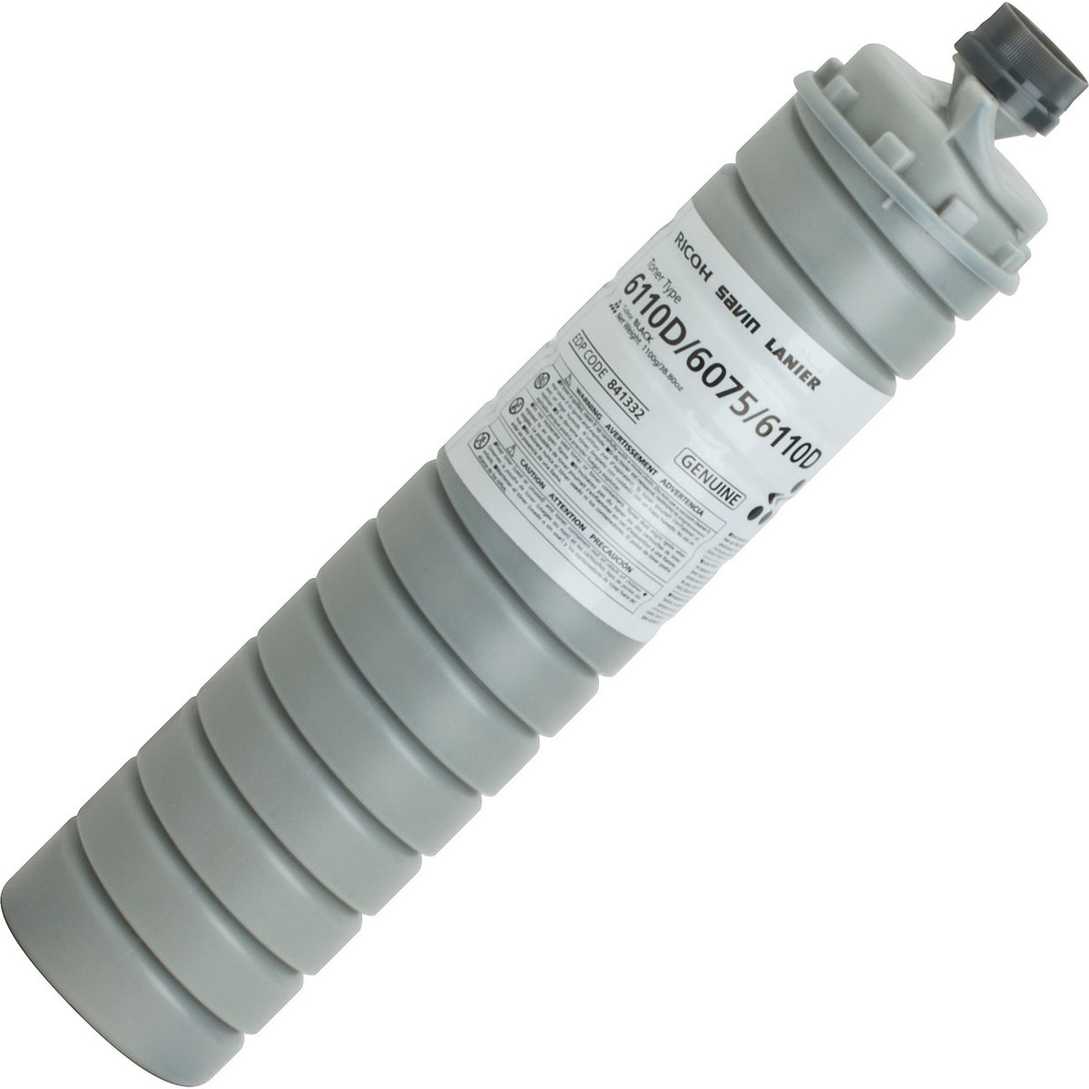 Ricoh Type 6110d Original Laser Toner Cartridge - Black - 1 Each