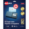 Avery&reg; White Rectangle Labels with Sure Feed Technology