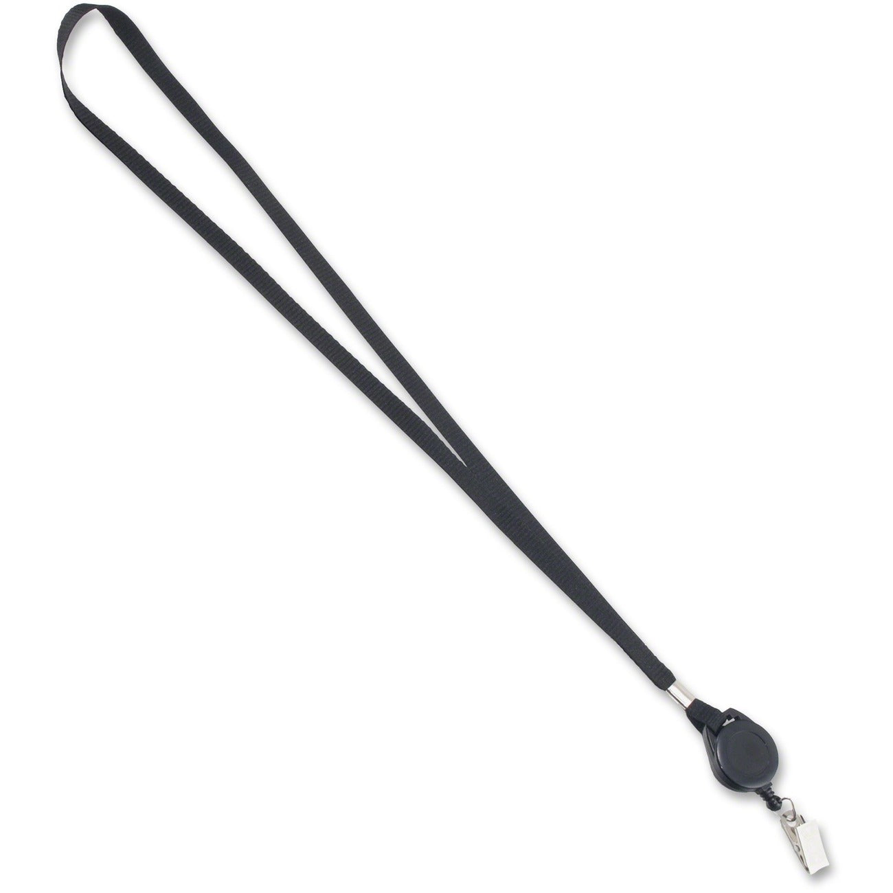 Advantus Lanyards W/ Badge Clip Bk