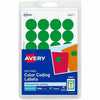 Avery Label Round 3/4"Dia Grn