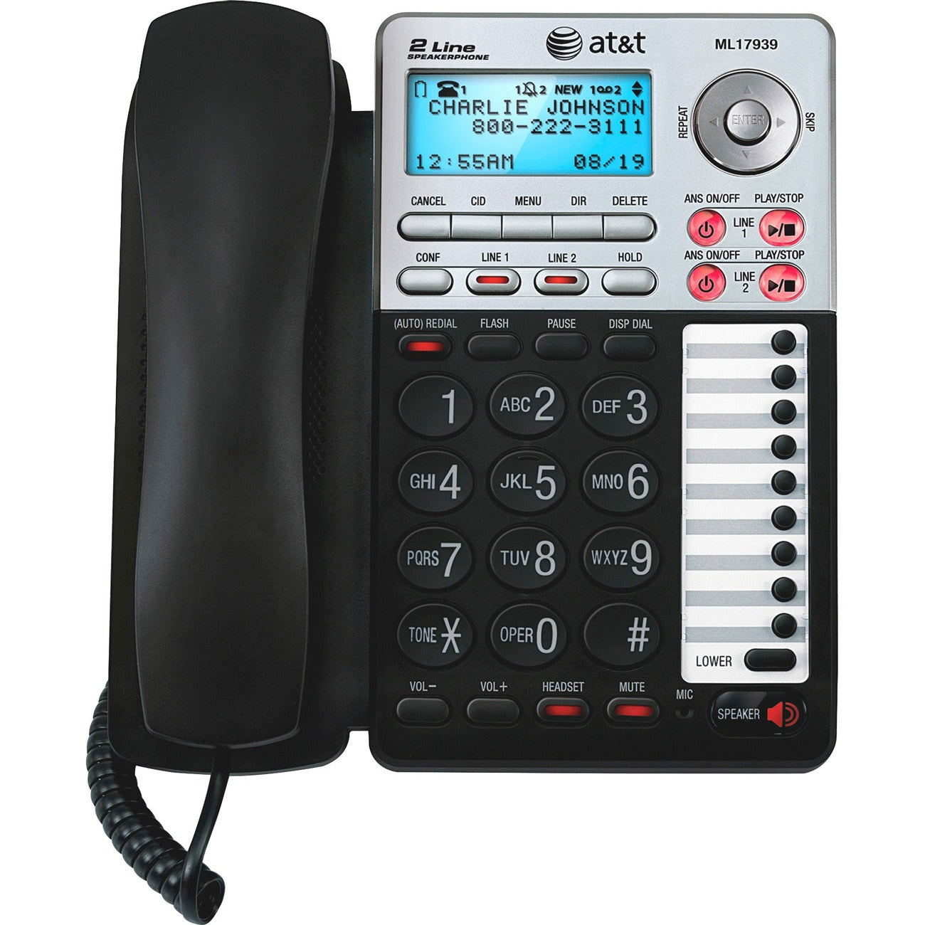 System Answr 2-Ln Spkrphone