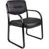 Side Chair Blk Lthr Blk