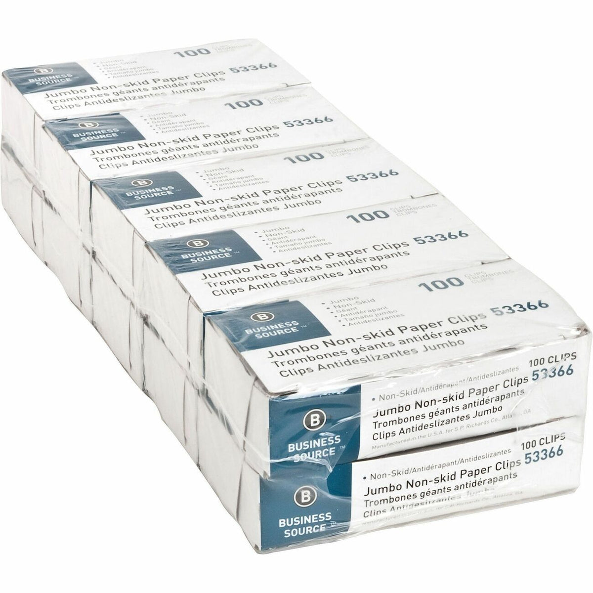 Business Source Clip Paper Nonskid Jumbo