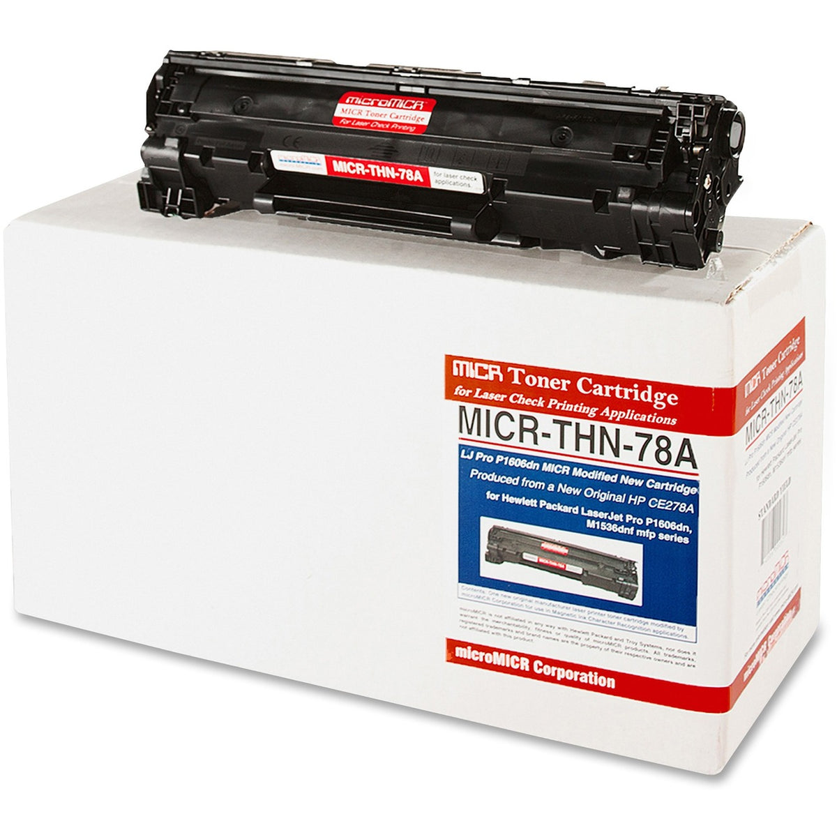 microMICR MICR Laser Toner Cartridge CE278A - Black - 1 Each