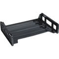 Business Source Tray Letter Stckble Bk