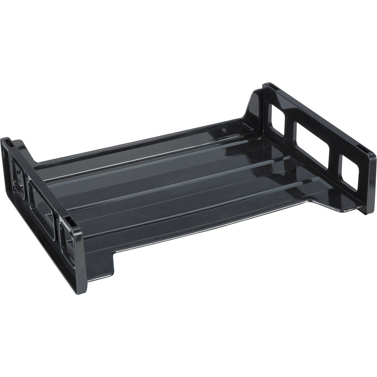 Business Source Tray Letter Stckble Bk