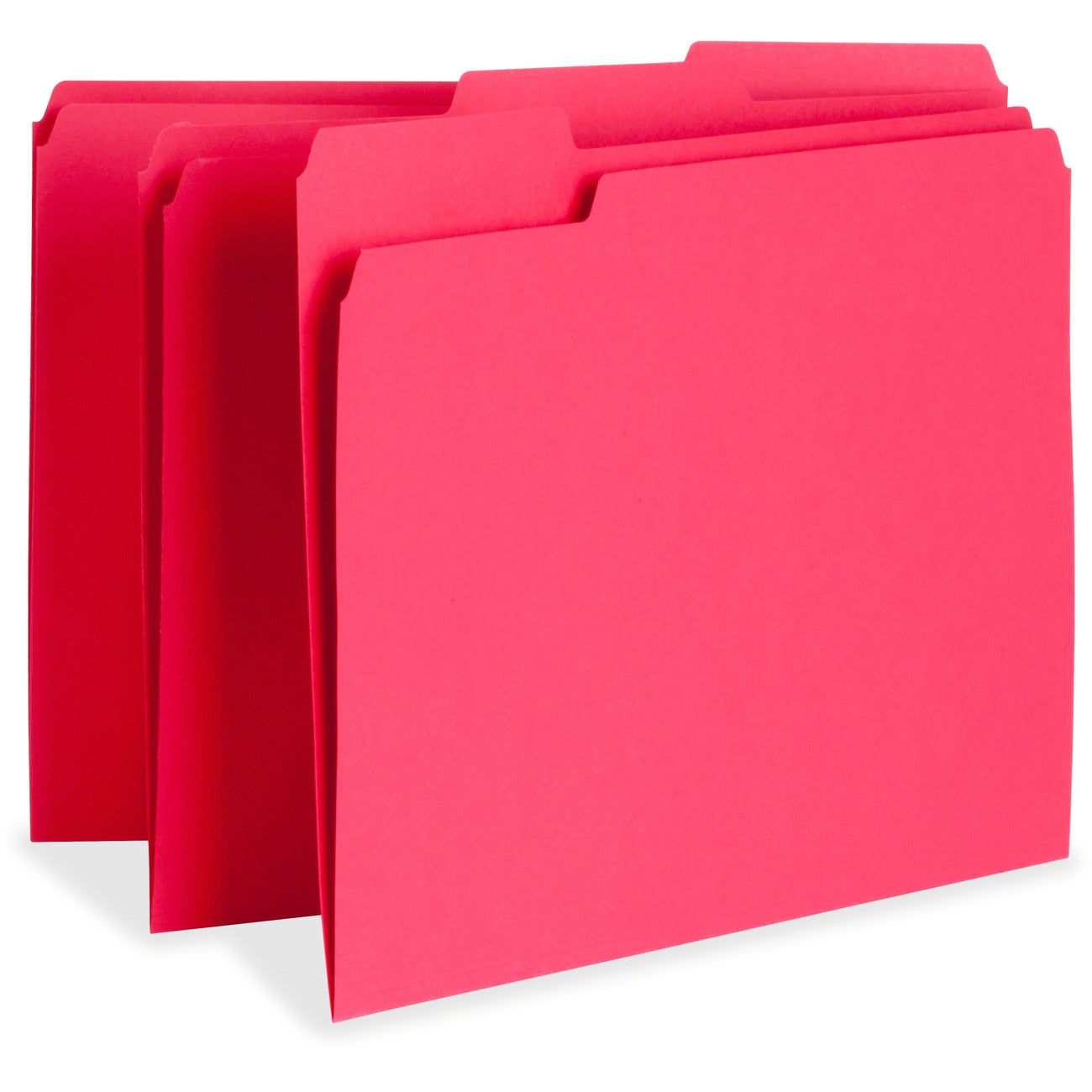 Business Source Folder File Ltr 1/3 Red