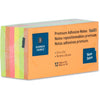 Business Source Notes Adhsive 3X3 12Pk Neon