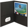 Business Source Folder 2-Pocket Letter Blk