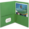 Business Source Folder 2-Pocket Letter Grn
