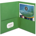 Business Source Folder 2-Pocket Letter Grn