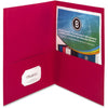 Business Source Folder 2-Pocket Letter Red