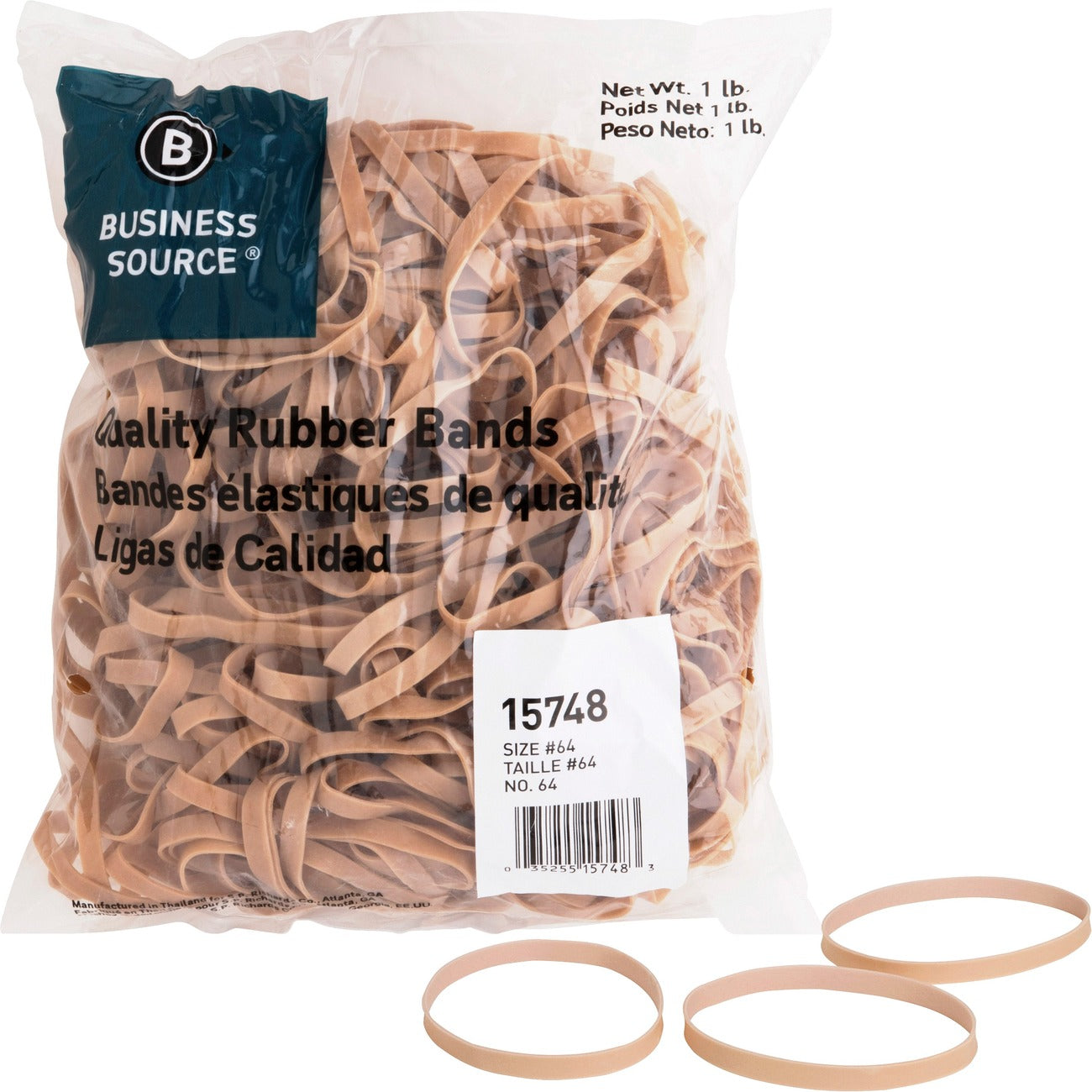 Business Source Rubberbands Size #64 1Lb