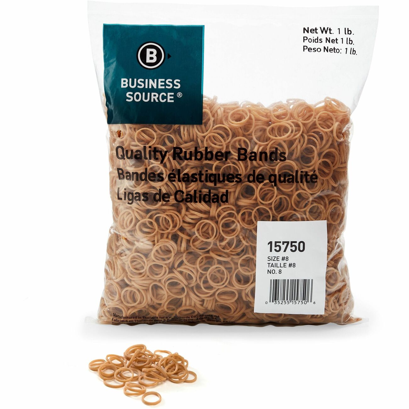 Business Source Rubberbands Size #8 1Lb