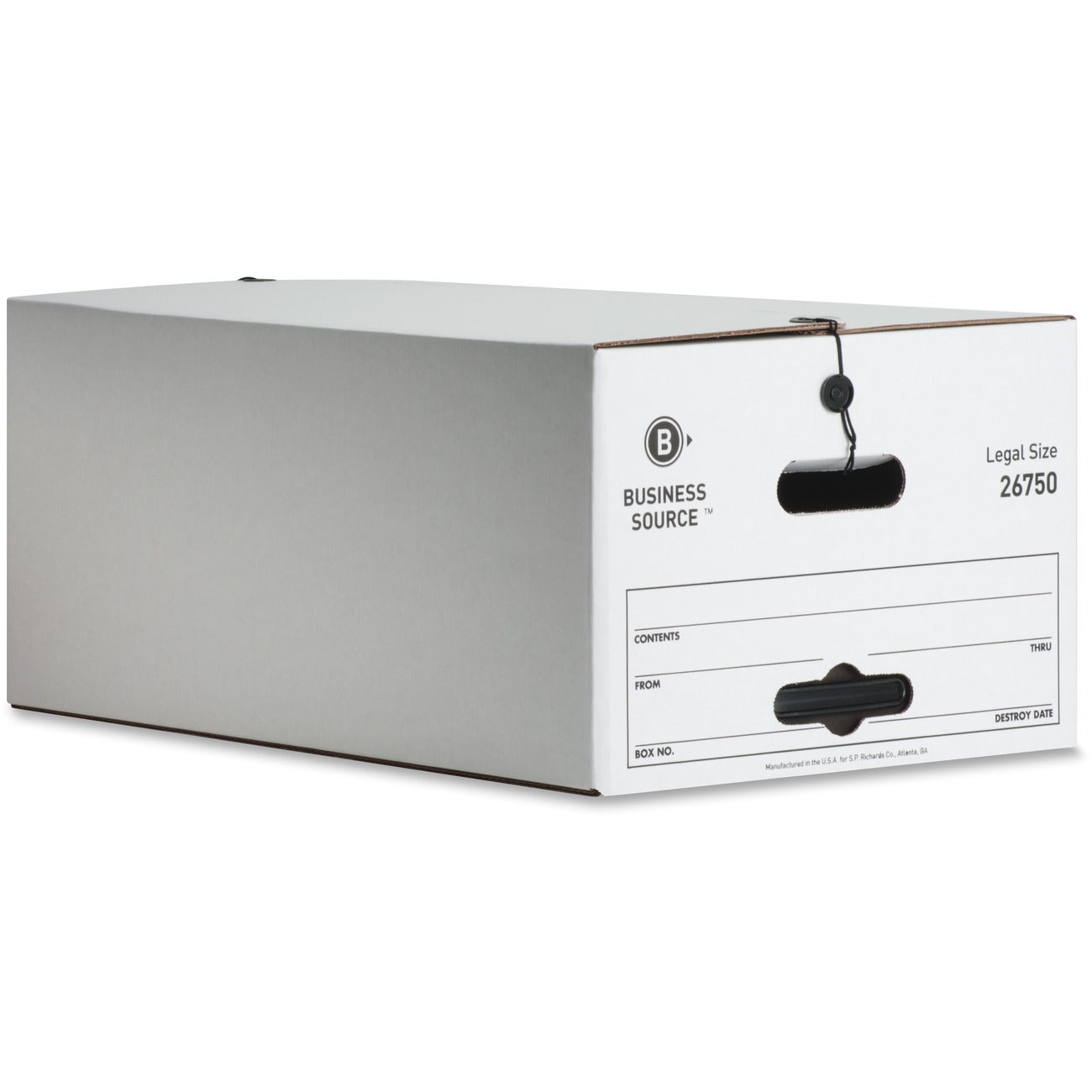 Business Source Box Storage Strng&Buttn Lgl