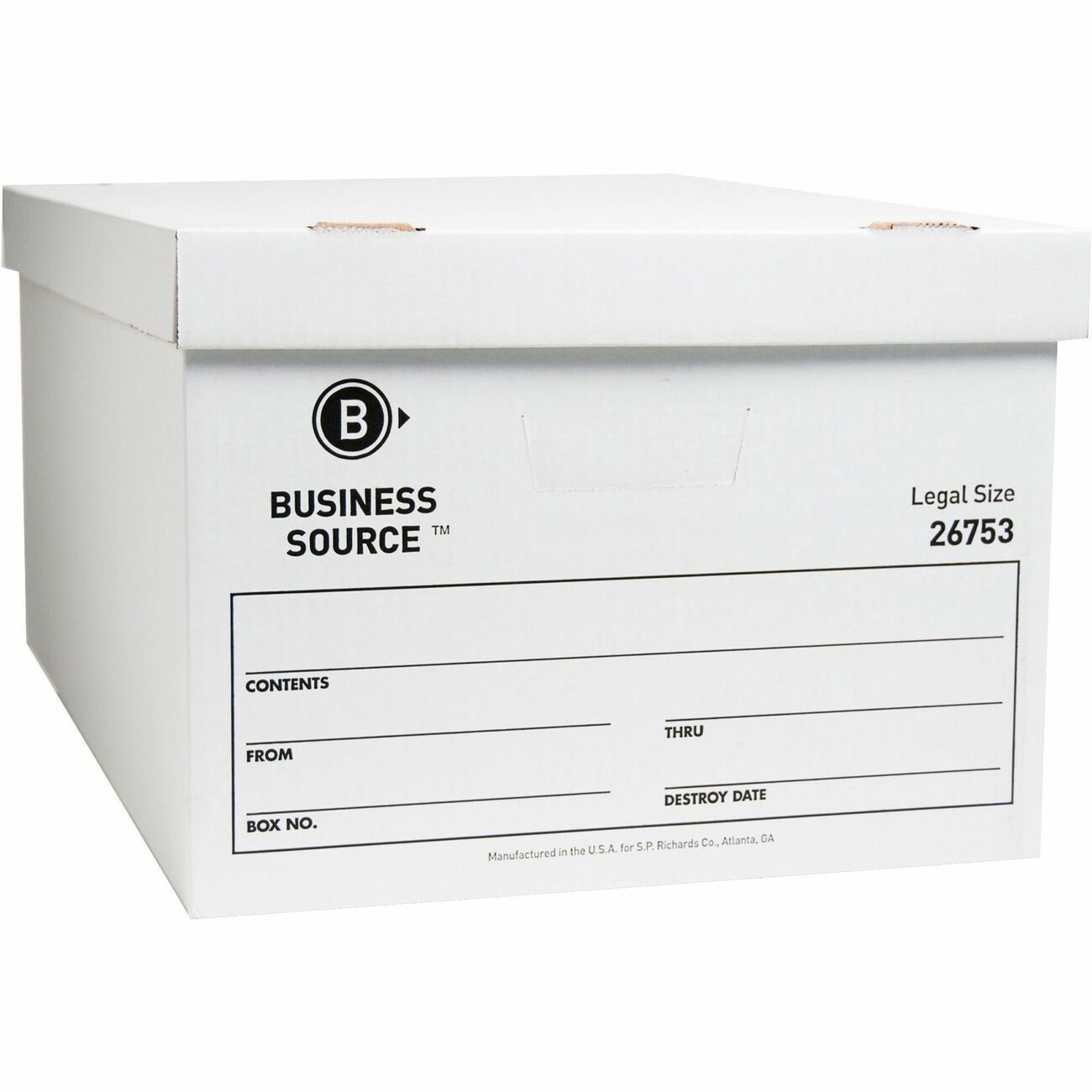 Business Source Box Storage Ecnomy Lgl 12Pk