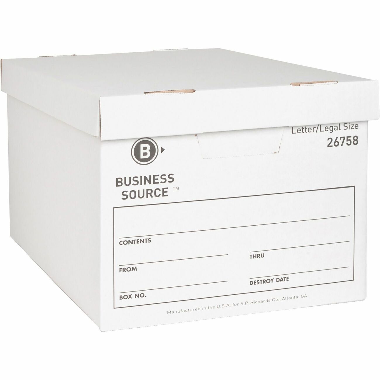 Business Source Box Storage Med 12Pk We