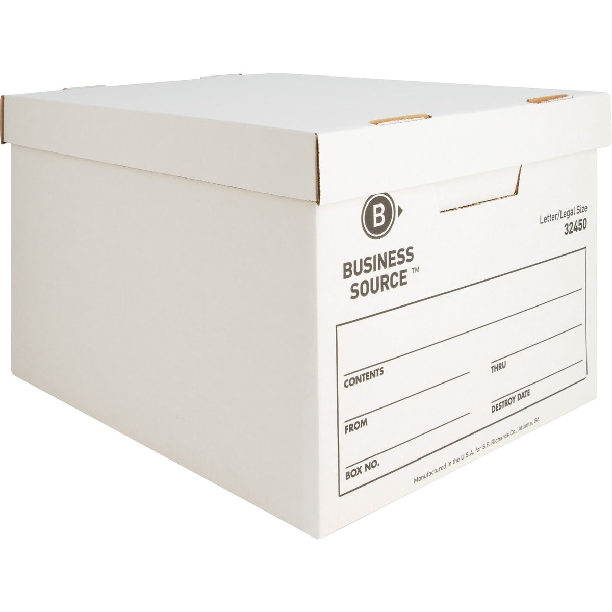 Business Source Box Storage Econ Lt/Lg 12Pk