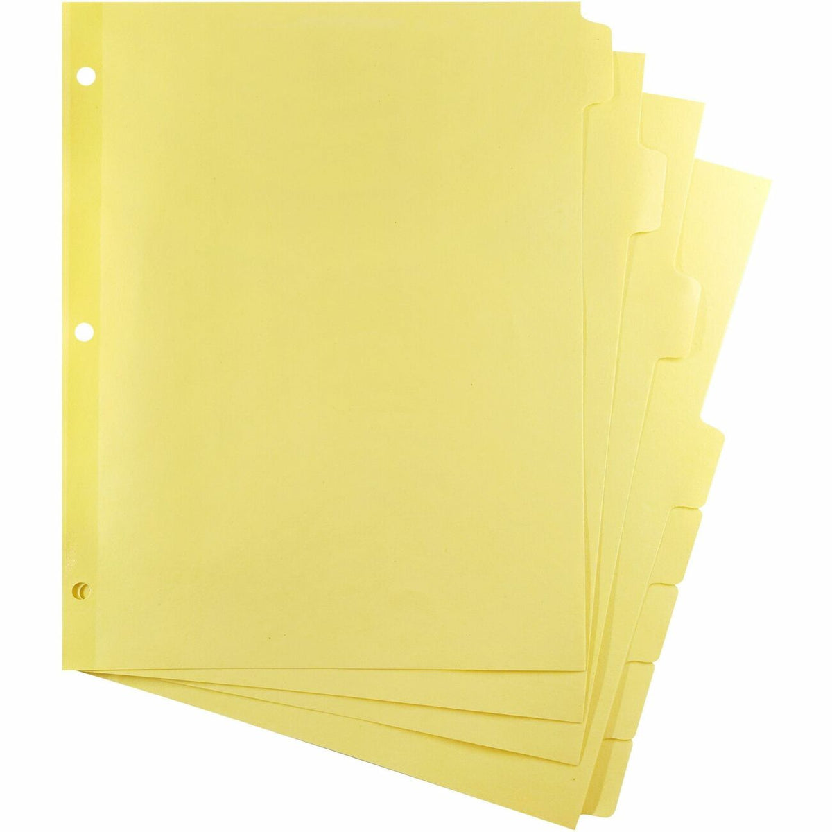 Business Source Mylar-reinforced Plain Tab Indexes