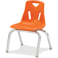 Stack Chair Chrome 14 inch Orange