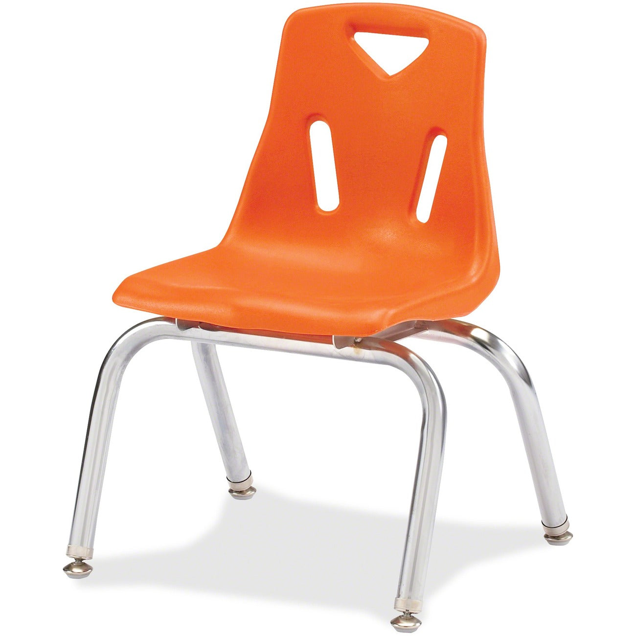 Stack Chair Chrome 14 inch Orange