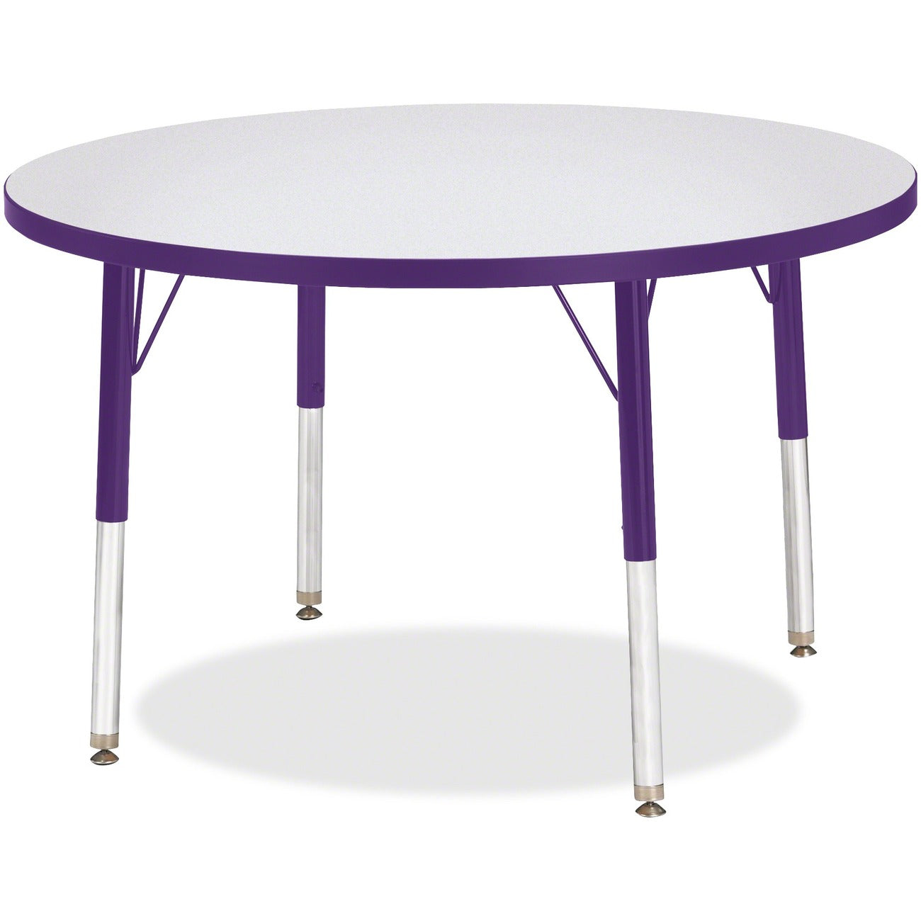 Activity Table 36 inch Round Gray Purple