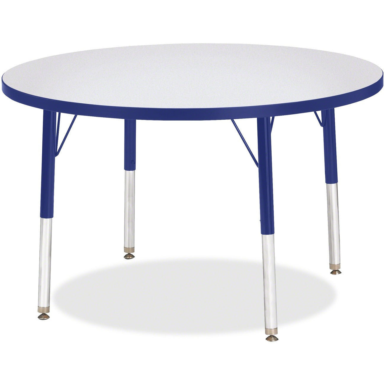 Activity Table 36 inch Round Gray Blue