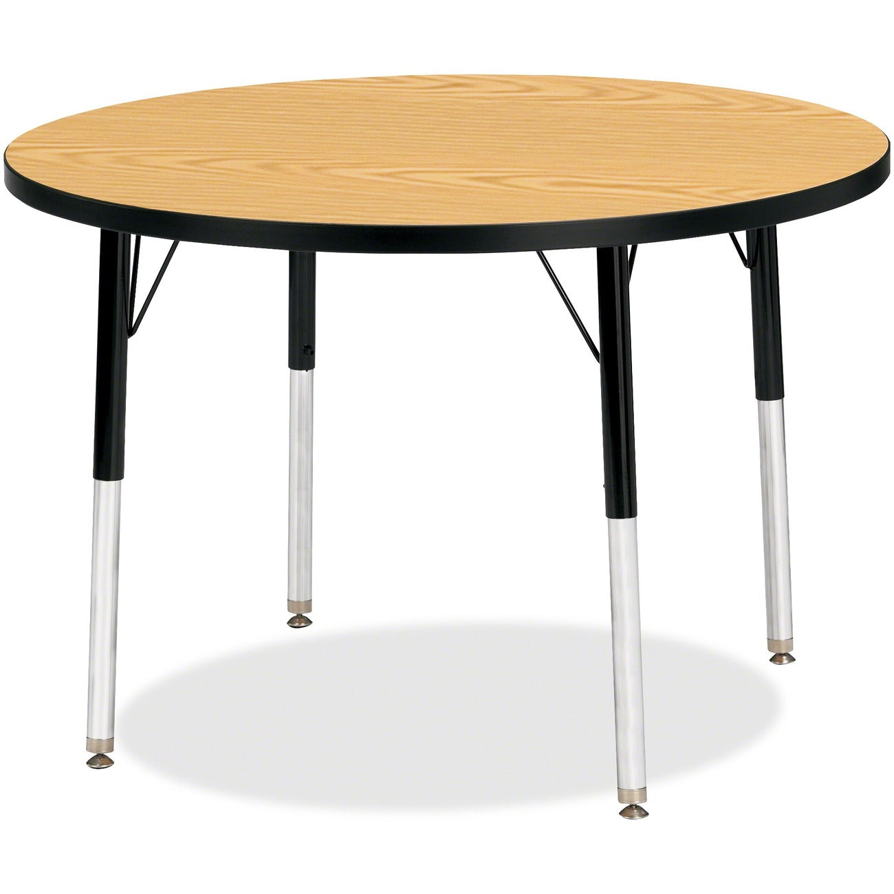Activity Table 36 inch Round Oak Black