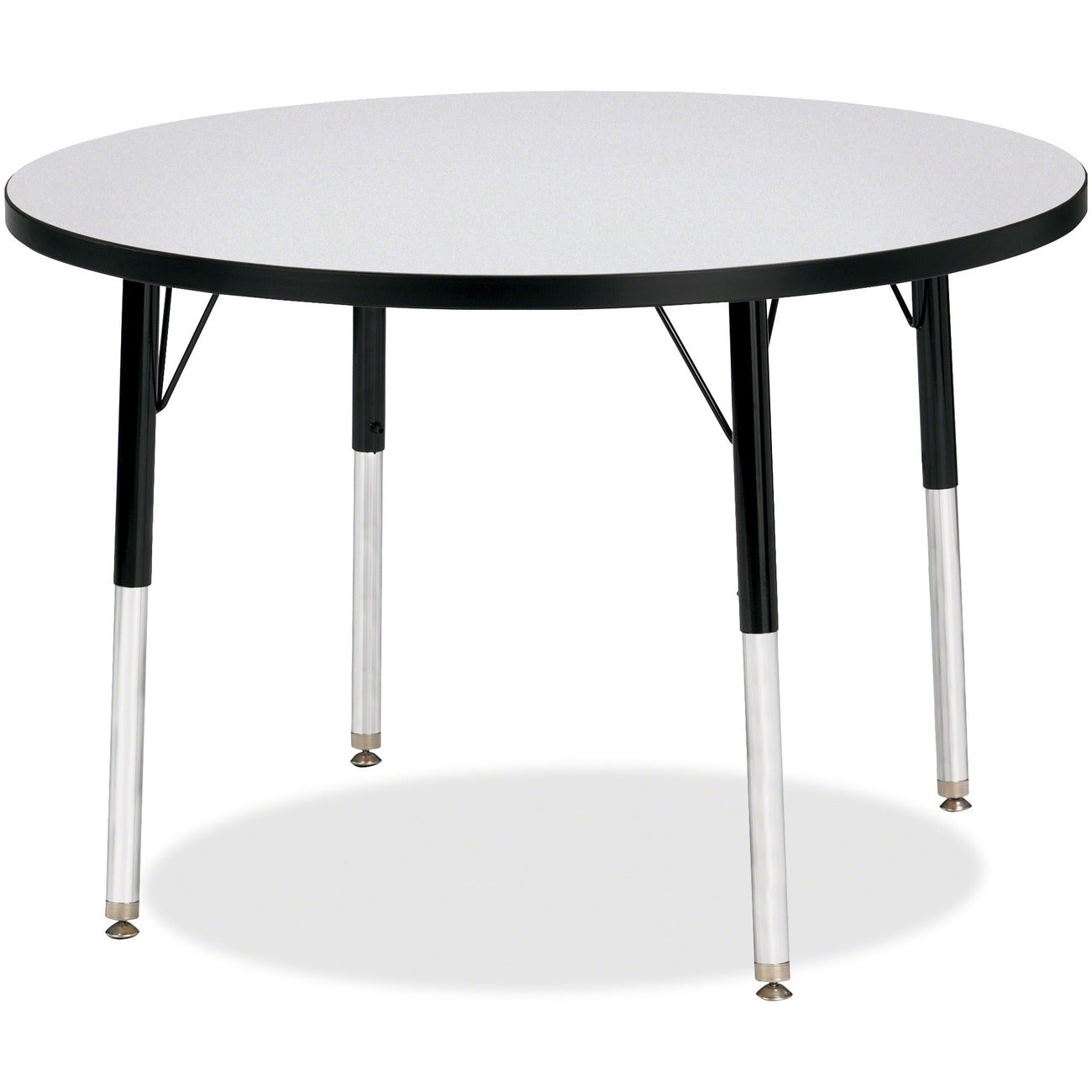 Activity Table 36 inch Round Gray Black