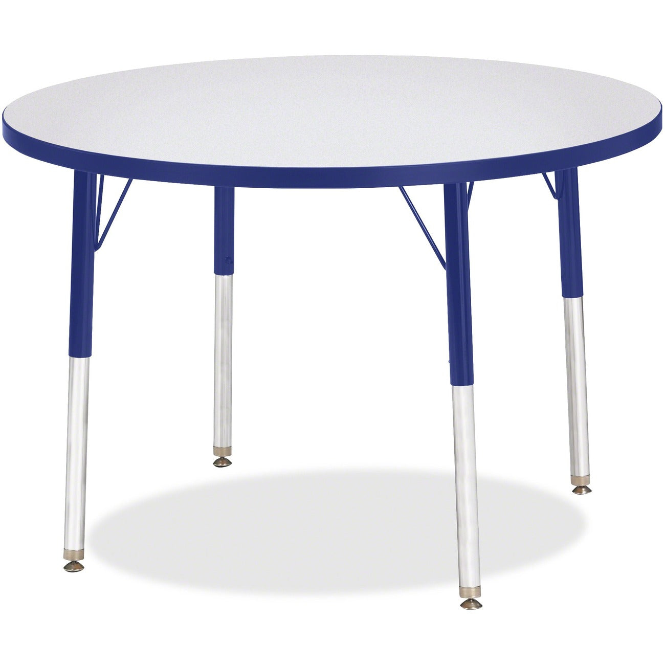 Activity Table 36 inch Round Gray Blue