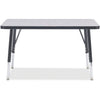 Table Rectangle 24X36 Gy/Bk