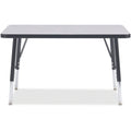 Rectangle Table 24x36 Gray Black