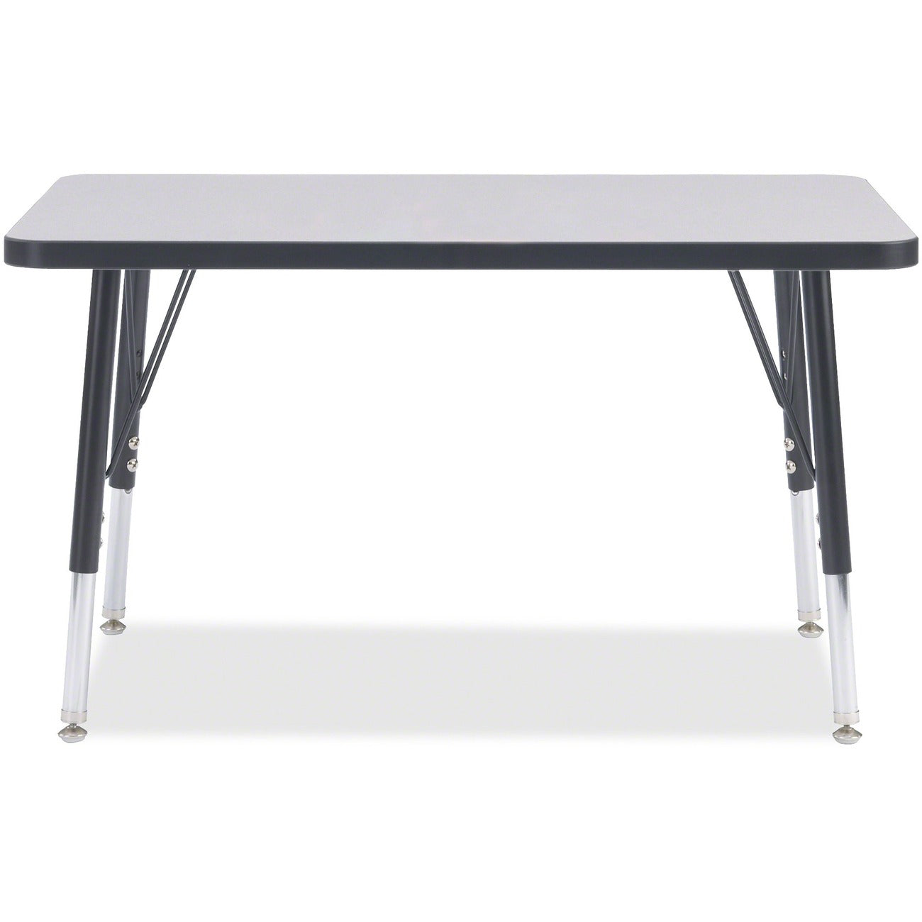 Rectangle Table 24x36 Gray Black