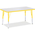 Rectangle Table 24x36 Gray Yellow