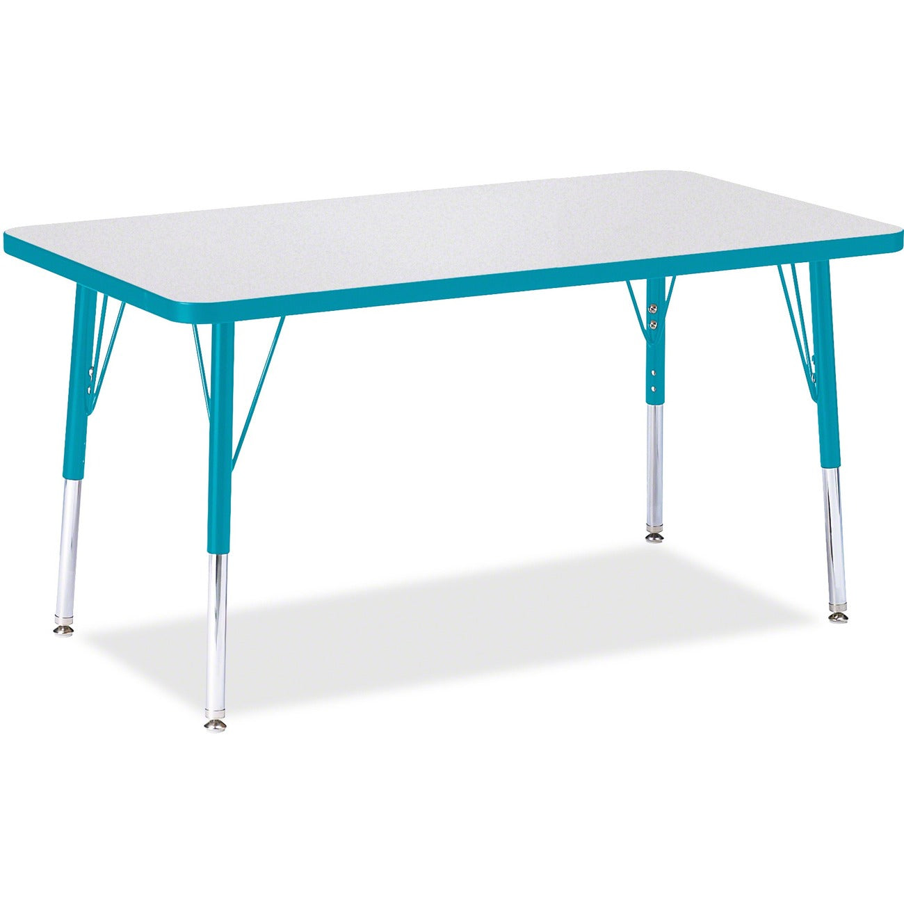Rectangle Table 24x36 Gray Teal