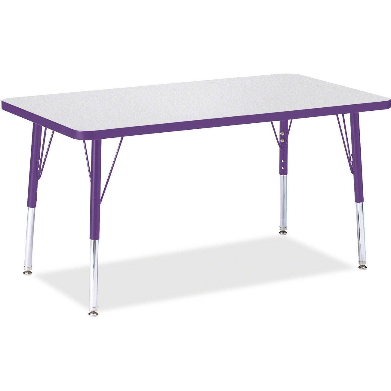 Rectangle Table 24x36 Gray Purple