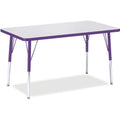 Rectangle Table 24x36 Gray Purple