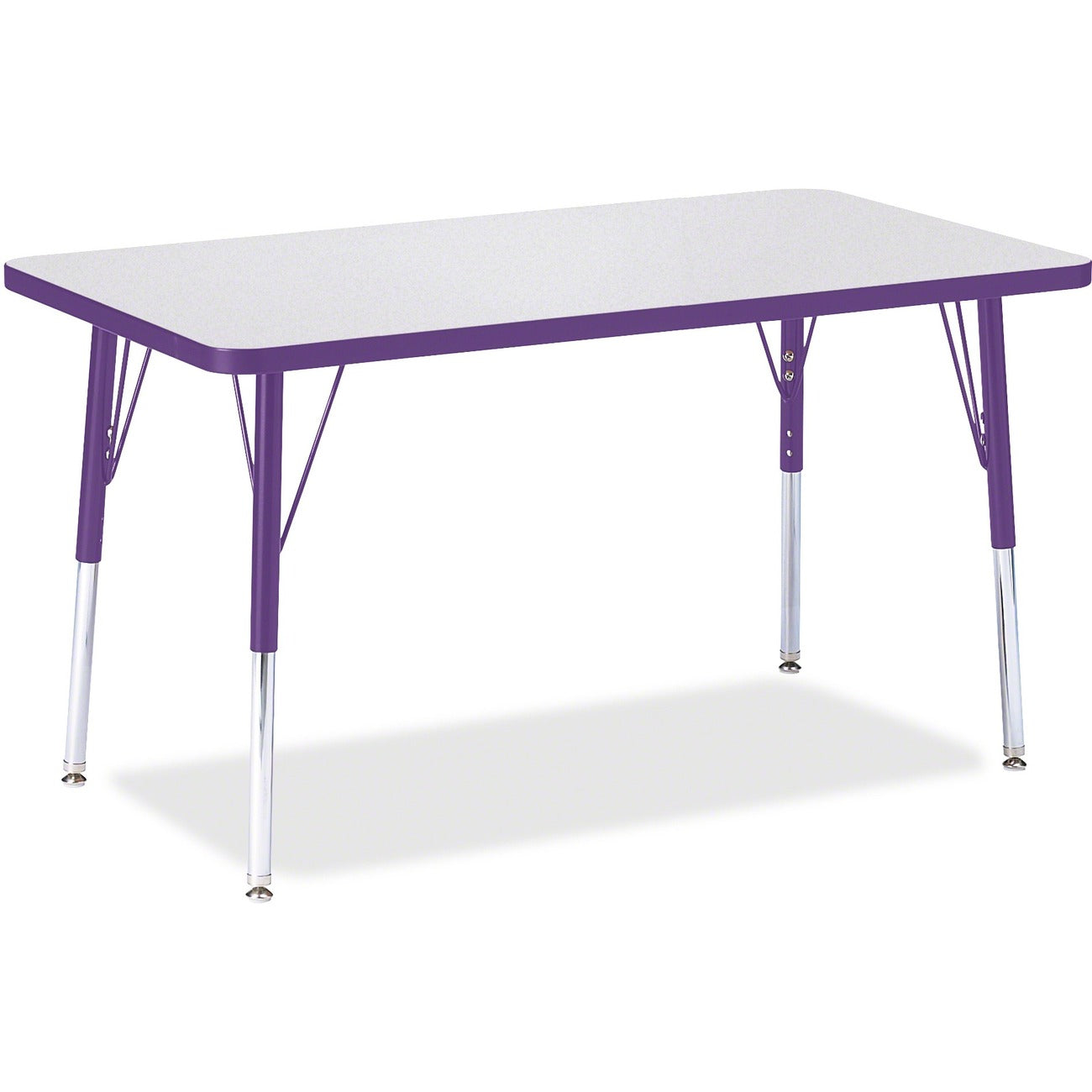 Rectangle Table 24x36 Gray Purple