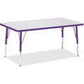 Rectangle Table 30x48 Gray Purple