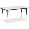 Table Rectangle 30X48 Gy/Bk