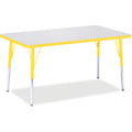 Rectangle Table 30x48 Gray Yellow