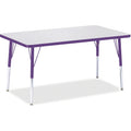 Rectangle Table 30x48 Gray Purple