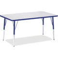Rectangle Table 30x48 Gray Blue