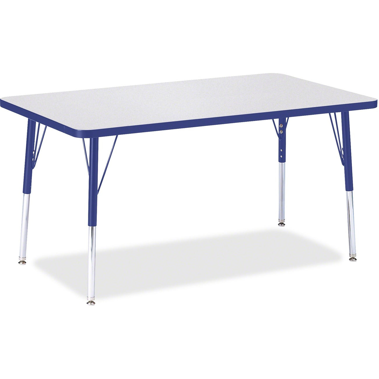 Rectangle Table 30x48 Gray Blue