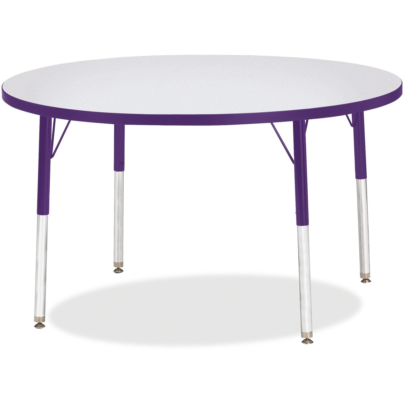 Activity Table 42 inch Round Gray Purple