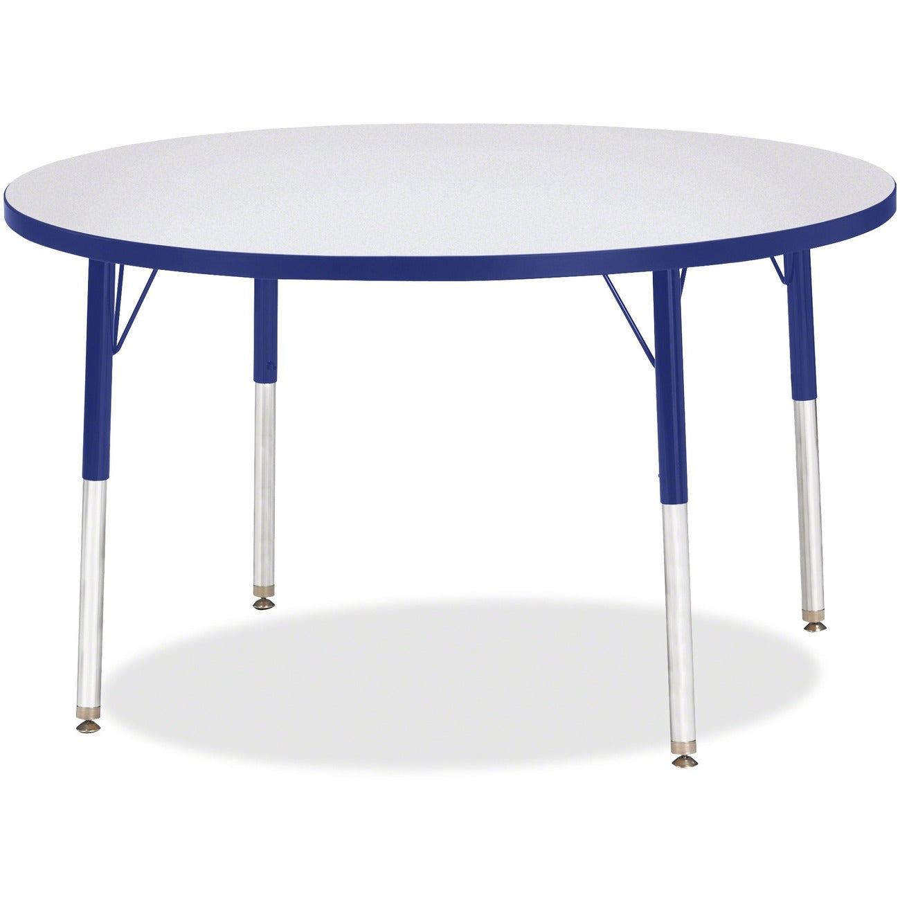 Activity Table 42 inch Round Gray Blue
